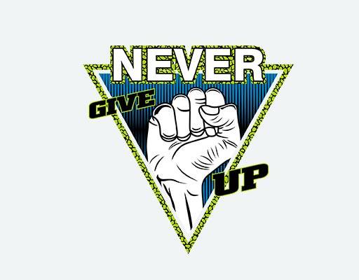 拳头矢量图案英文字母矢量never文字倒三角形矢量图案荧光图案