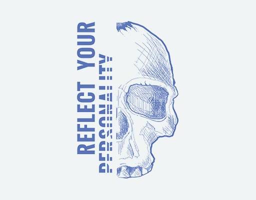 骷颅头矢量手绘素描骷髅头英文字母矢量卡通头骨矢量破碎骷颅头