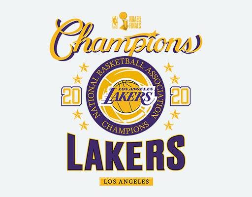 湖人队总冠军矢量图案NBA冠军图案lakers图案nba logo矢量2020nba总冠军图案