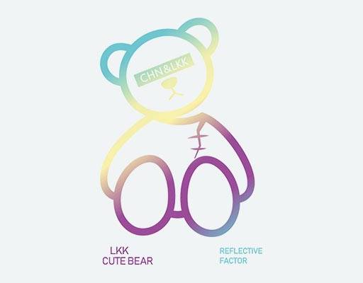 卡通彩色小熊矢量英文字母矢量炫彩小熊雕刻矢量小熊线条