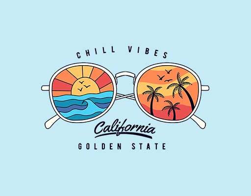 夏日眼镜矢量椰子树矢量英文字母矢量墨镜矢量海浪矢量