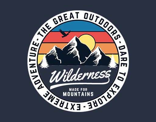 卡通山峰矢量圆形矢量山脉矢量数字字母矢量太阳矢量