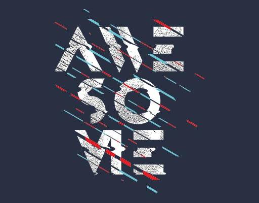 彩色线条矢量英文字母矢量破碎文字矢量