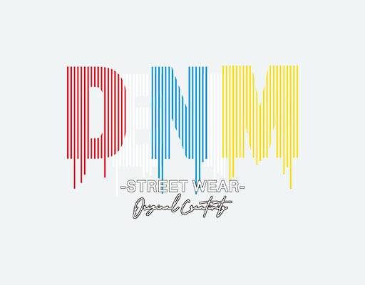 彩色英文字母矢量竖条英文字母手绘字母