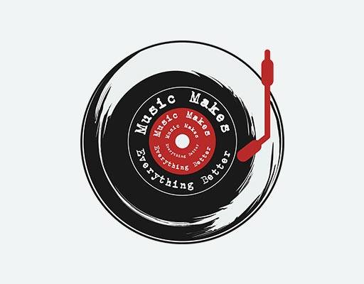 音乐播放矢量光碟矢量留声机矢量复古唱片矢量