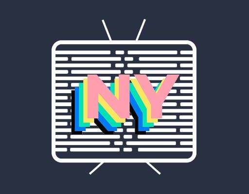 彩色字母矢量线条矢量卡通电视