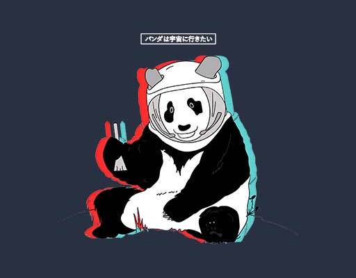 卡通熊猫矢量手绘卡通动物彩色熊猫