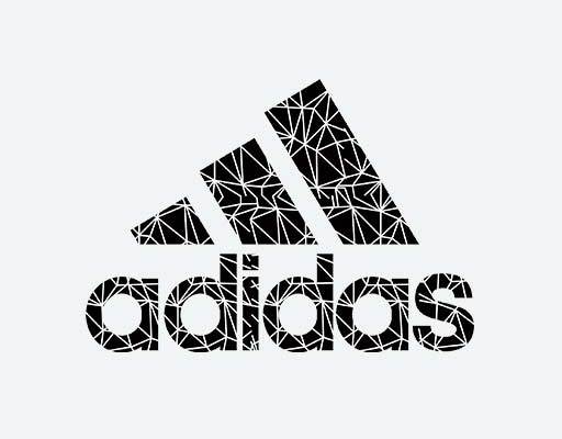 阿迪达斯矢量adidas英文字母矢量阿迪线条矢量破碎矢量图案