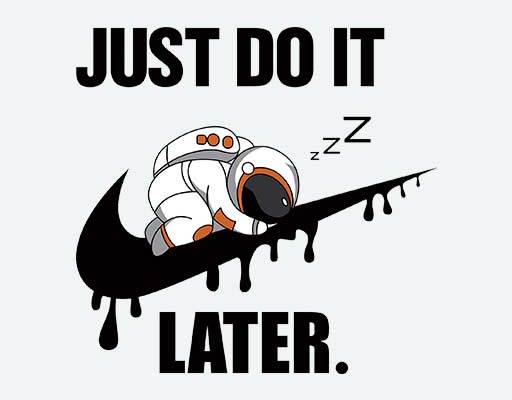 卡通宇航员矢量耐克标志矢量流墨矢量睡觉的宇航员卡通人物矢量