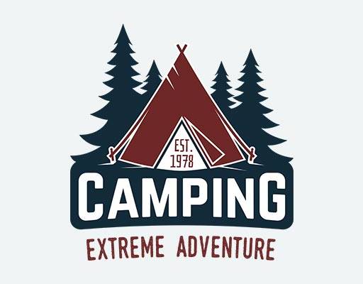 卡通树木矢量卡通树剪影帐篷图案手写英文字母矢量