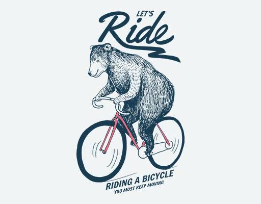 骑自行车的熊矢量卡通熊矢量北极熊矢量卡通熊动物矢量