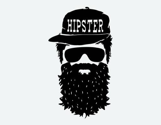 男人头像矢量卡通人物头像剪影矢量戴帽子的男人撕裂戴眼镜的男人