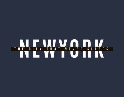 简约英文字母矢量new york英文字母