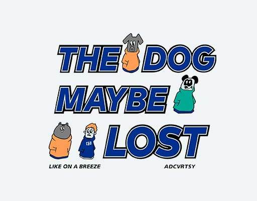 英文字母矢量卡通动物矢量简笔卡通小狗