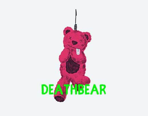 娃娃机小熊矢量涂鸦小熊矢量粉色小熊上吊熊上吊小熊