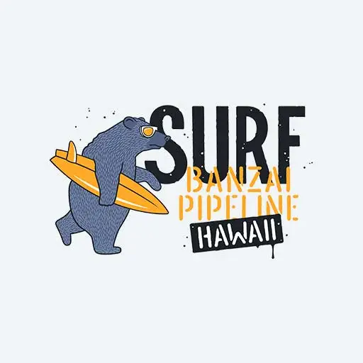 卡通小熊矢量拿冲浪板的小熊矢量戴墨镜的北极熊矢量英文字母矢量