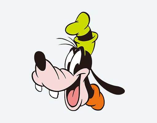 高飞狗矢量卡通动物矢量高飞头像矢量迪士尼卡通矢量