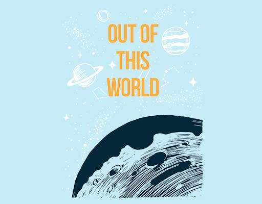 星球矢量图案英文字母矢量手绘星球卡通星球