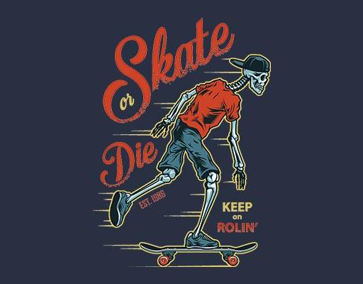 卡通人物矢量骷颅头矢量滑板骷髅矢量skate矢量人体骨头矢量