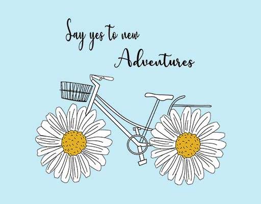 菊花自行车矢量白色菊花矢量卡通英文字母卡通手写英文字母