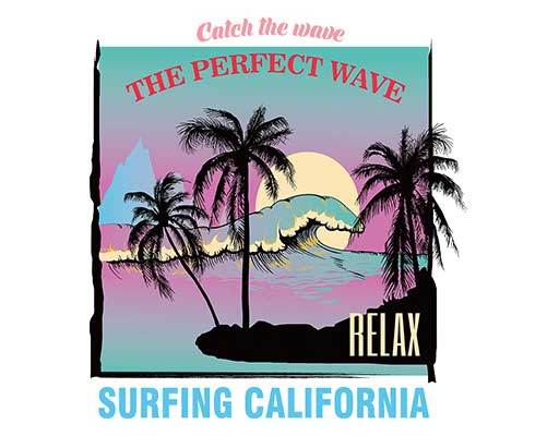 风景矢量英文字母海浪矢量素材海洋风景矢量素材卡通日出日落矢量椰子树