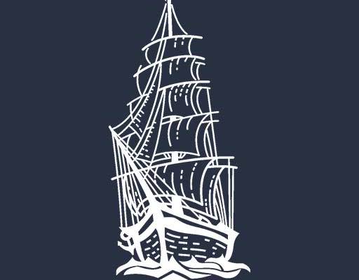 帆船矢量船线条矢量简笔画船复古船图案高大轮船海洋