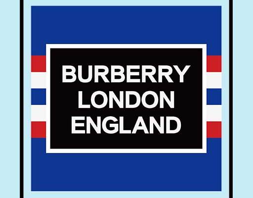 巴宝莉矢量方形图案英文字母矢量卡通线条矢量方形矢量burberry