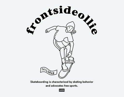 滑板人物矢量素材卡通线条男孩矢量运动的男孩印花图案滑冰男孩