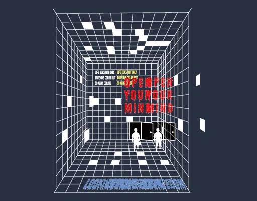 空间图案房子人物矢量素材卡通小人英文字母方块图案