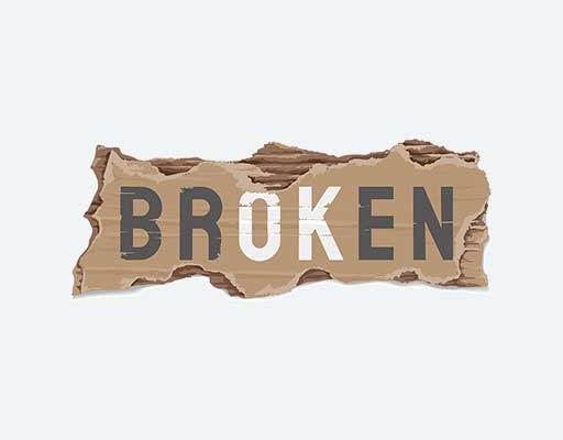 撕裂纸张图案英文字母卡通矢量纸箱撕裂图案