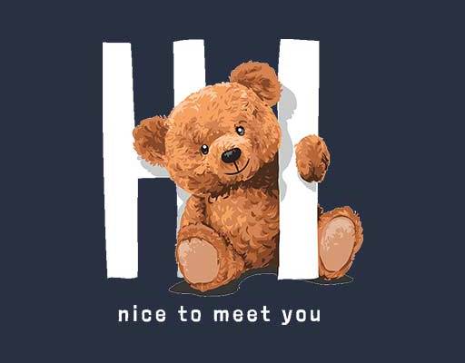 卡通小熊矢量英文字母小熊矢量素材棕色小熊坐在地上的小熊可爱熊