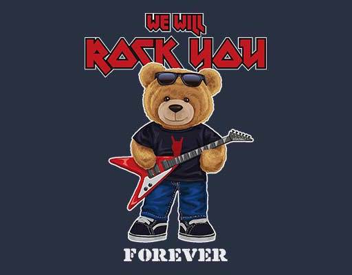 弹吉他的熊可爱毛绒玩具酷酷熊戴眼镜的熊矢量英文字母