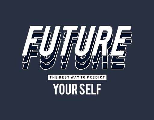 英文字矢量素材FUTURE英文字黑白英文图案文字印花男装印花