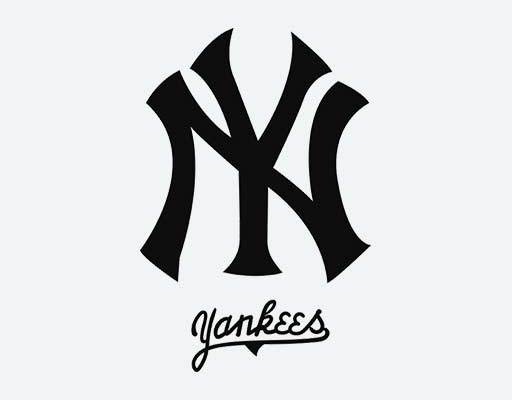 NY New York Yankees纽约扬基棒球队标志矢量素材英文字母矢量