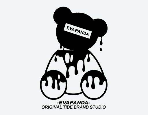 卡通小熊矢量流墨的小熊卡通小熊剪影矢量英文字母图案素材