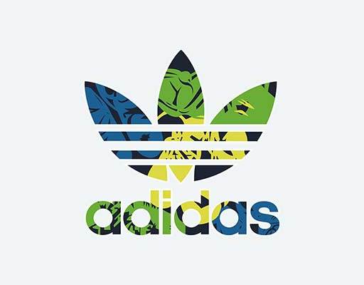 阿迪标志矢量adidas花色彩色阿迪标志矢量品牌logo矢量