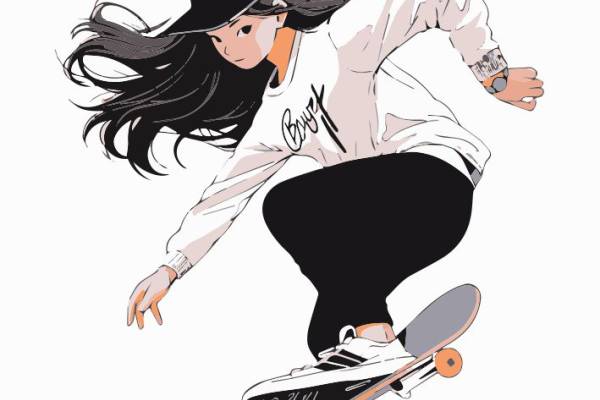 滑板女生-81383