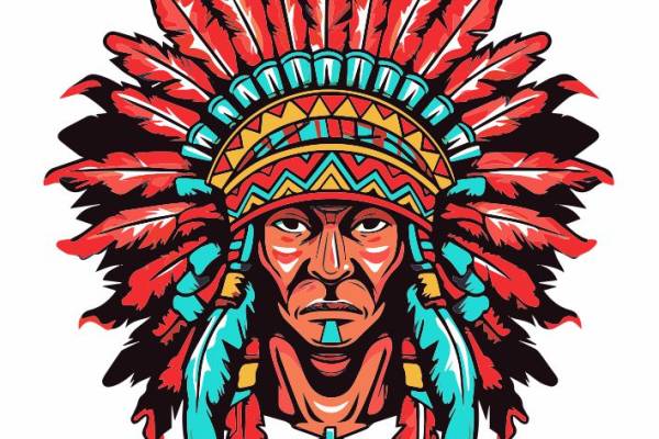 印第安纳人头-72298