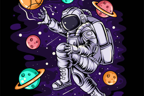 探索宇宙奥秘的宇航员服装印花设计