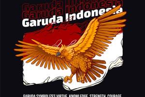 印尼象征Garuda主题服装印花设计