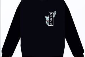 独特和平鸽主题服装裁片印花设计