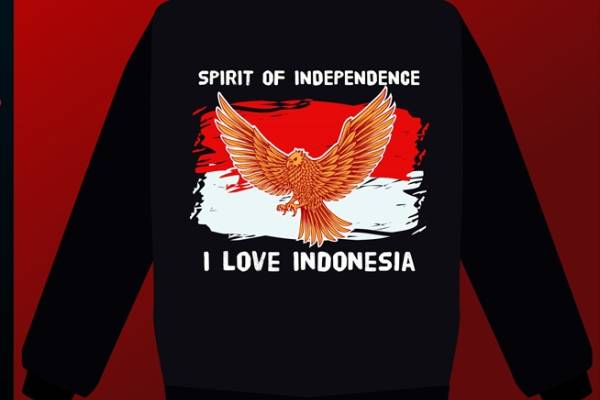 印度尼西亚独立精神主题服装印花设计