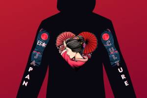 日本文化主题服装印花设计：传统与现代的完美结合