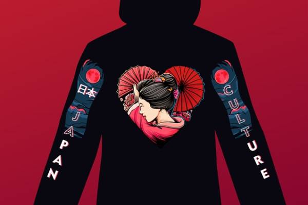 日本文化主题服装印花设计：传统与现代的完美结合