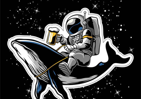 太空探险家主题服装裁片印花设计