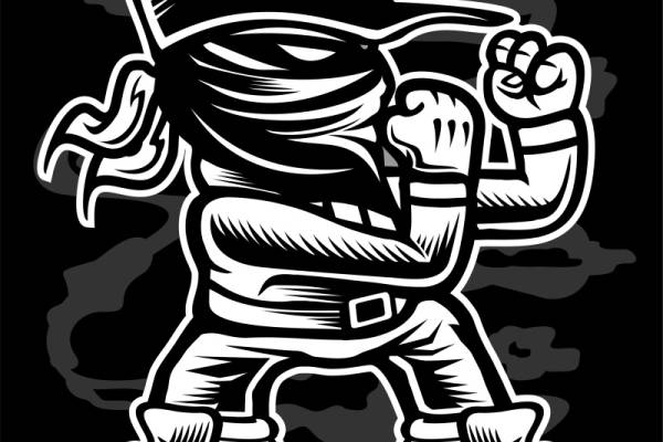 时尚街头风格服装裁片印花设计