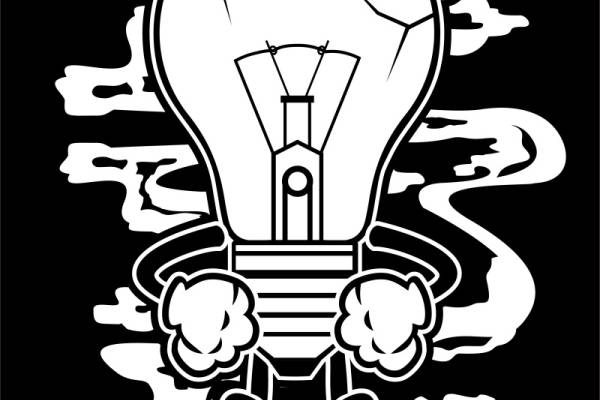 创意灯泡图案服装印花设计，点亮你的时尚风格