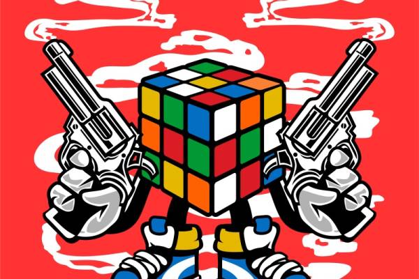 创意魔方主题服装印花设计，展现个性与智慧