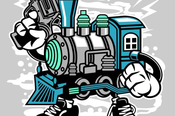 未来科技风格服装裁片印花设计