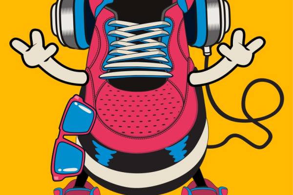 时尚潮流运动鞋服装裁片印花设计